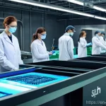 폐기물처리기사 시험 대비 문제은행 - **Prompt:** A highly advanced, clean, and brightly lit automated recycling facility. State-of-the-ar...